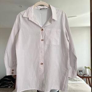 Classic White Button-Up Shirt